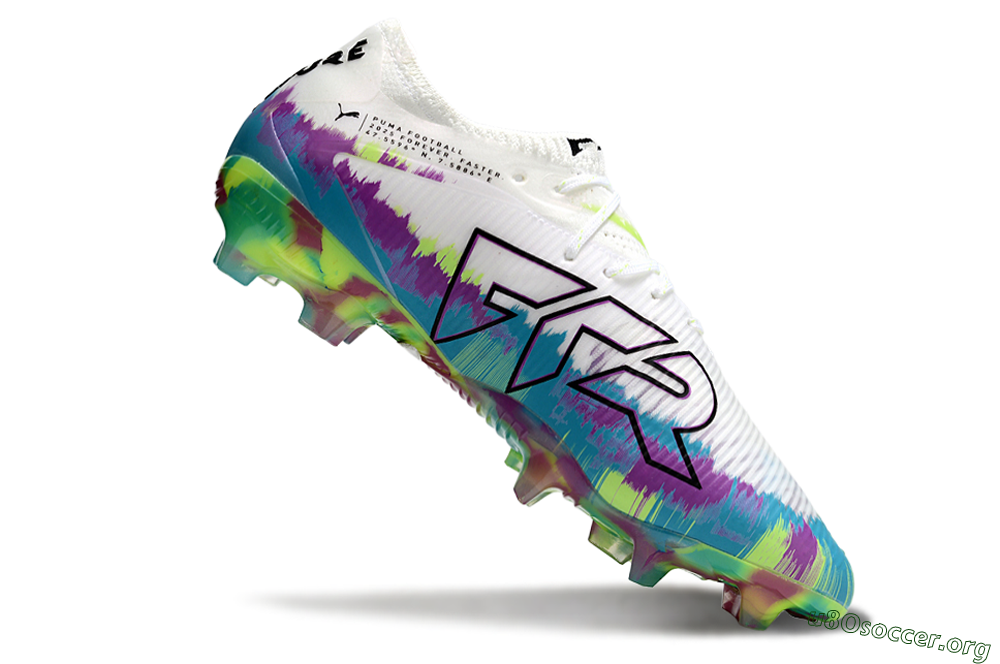 Puma Future 8 Ultimate FG Football Boots - White/Purple/Blue 4