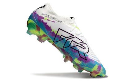 Puma Future 8 Ultimate FG Football Boots - White/Purple/Blue
