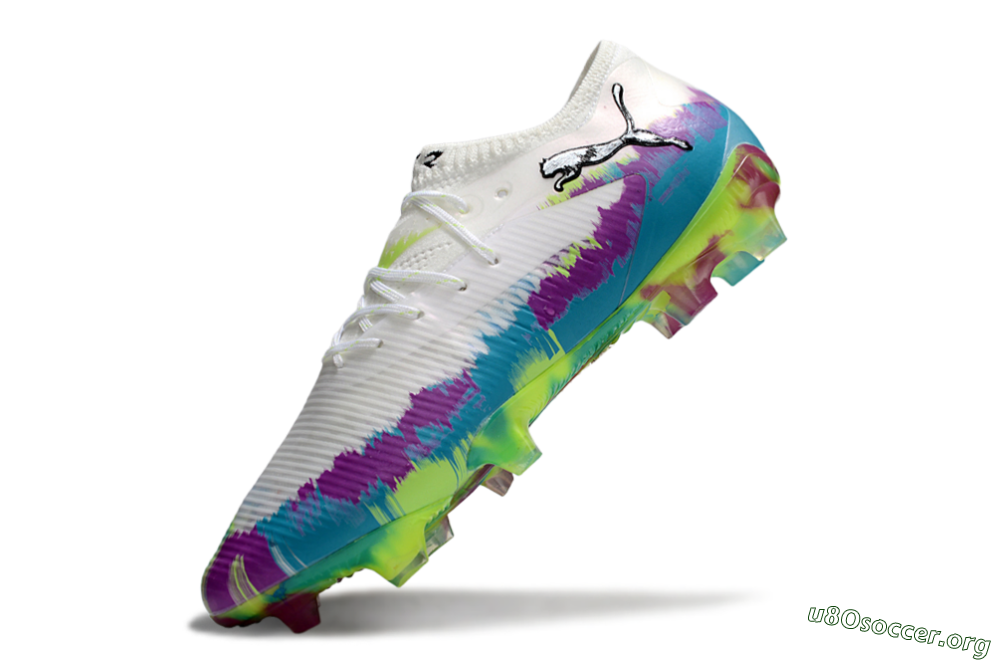 Puma Future 8 Ultimate FG Football Boots - White/Purple/Blue 5