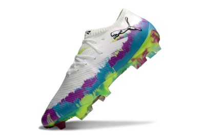 Puma Future 8 Ultimate FG Football Boots - White/Purple/Blue