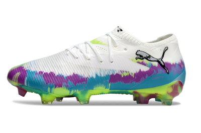 Puma Future 8 Ultimate FG Football Boots - White/Purple/Blue