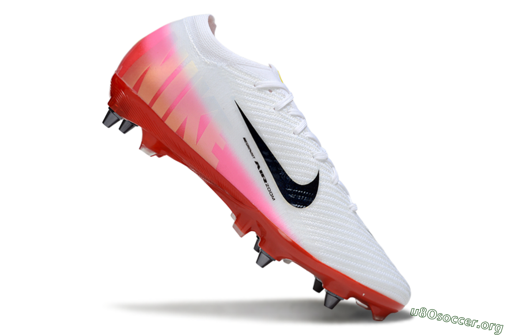 Nike Air Zoom Mercurial Vapor 16 Elite SG Football Boots - White/Black/Red 4