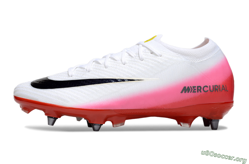 Nike Air Zoom Mercurial Vapor 16 Elite SG Football Boots - White/Black/Red 3