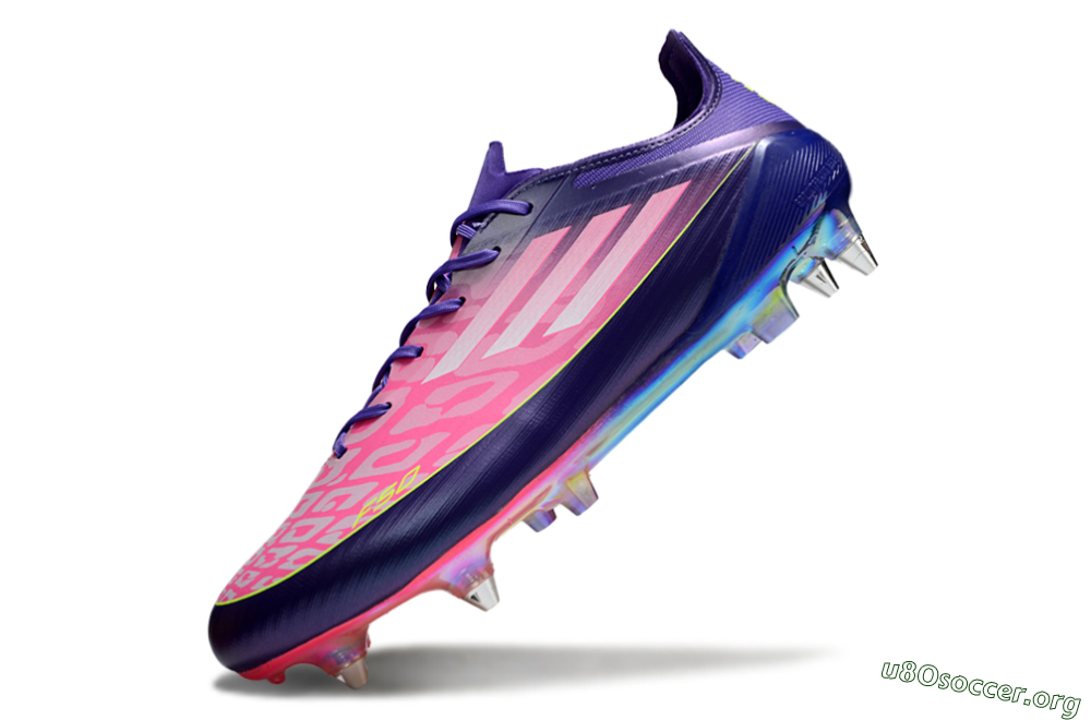 Adidas F50 Elite SG Football Boots - Pink/Blue/Yellow 5