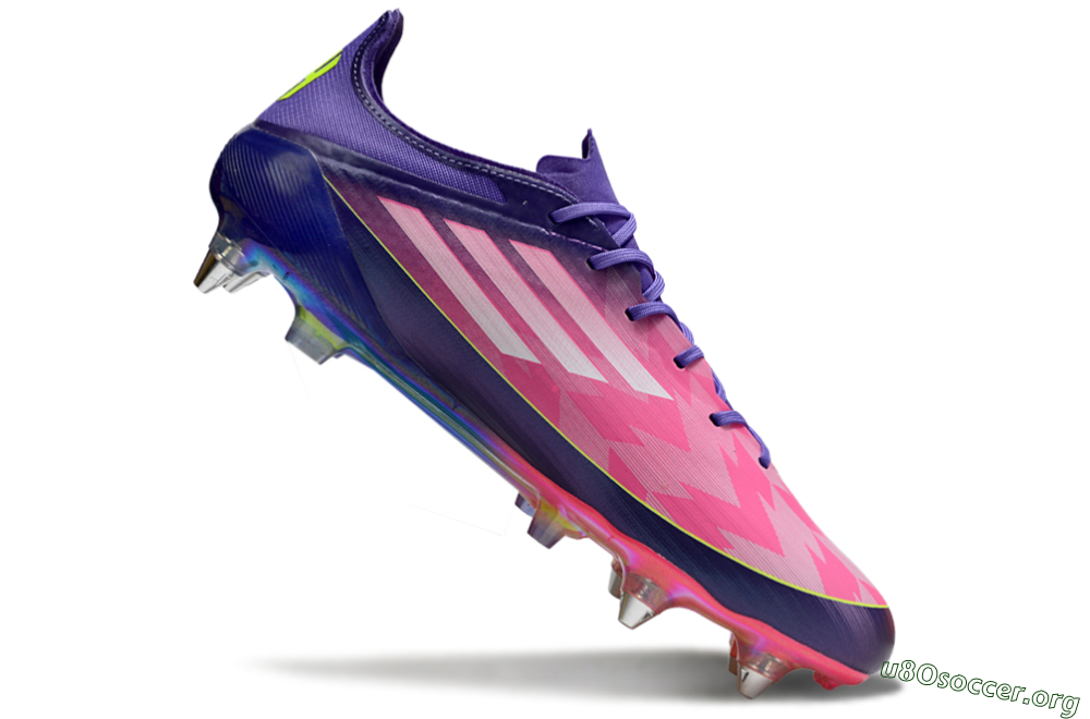 Adidas F50 Elite SG Football Boots - Pink/Blue/Yellow 4