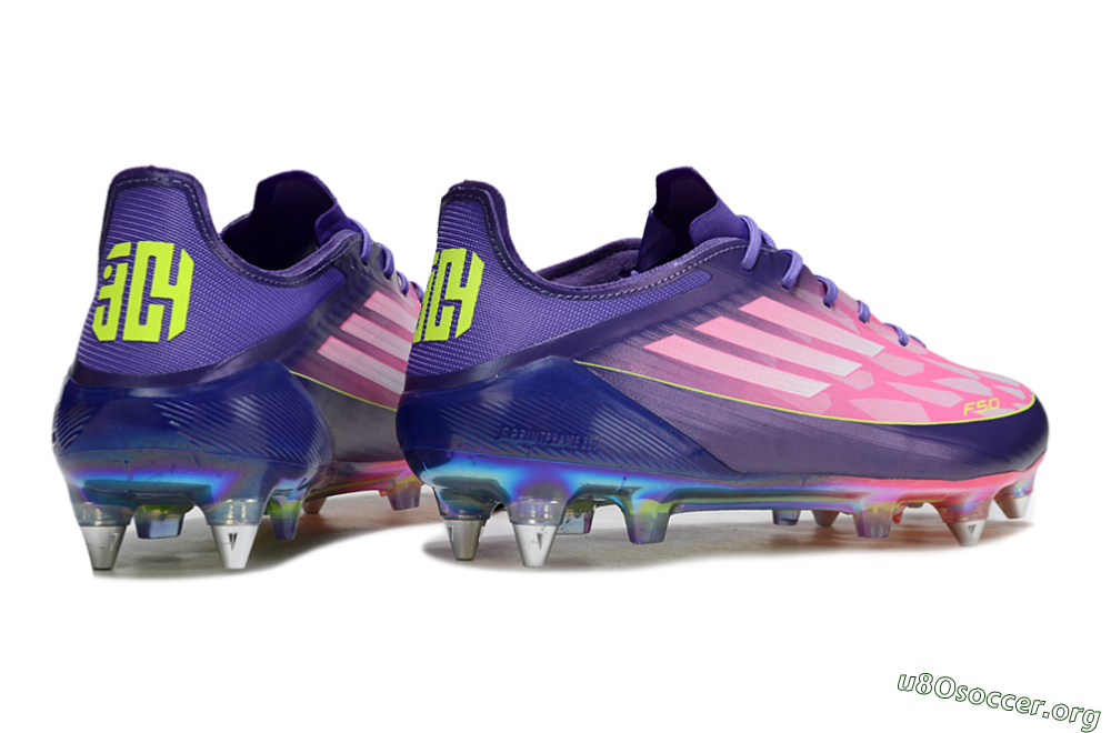 Adidas F50 Elite SG Football Boots - Pink/Blue/Yellow 6