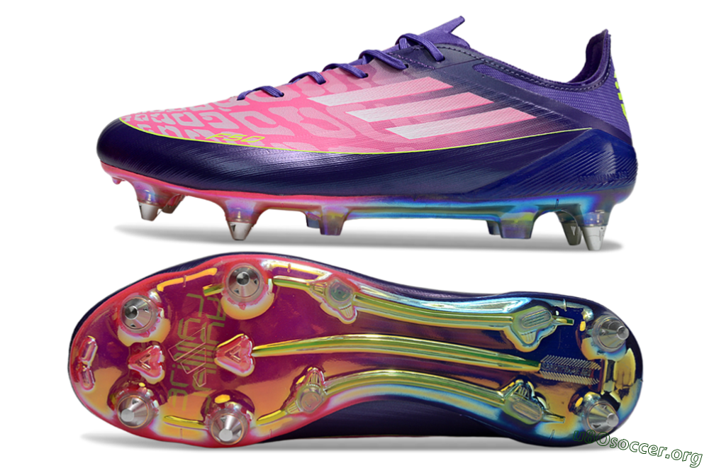 Adidas F50 Elite SG Football Boots - Pink/Blue/Yellow 1