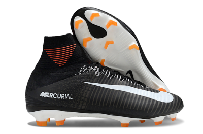 Nike Zoom Mercurial Superfly 5 Elite FG Football Boots - Black/White/Red