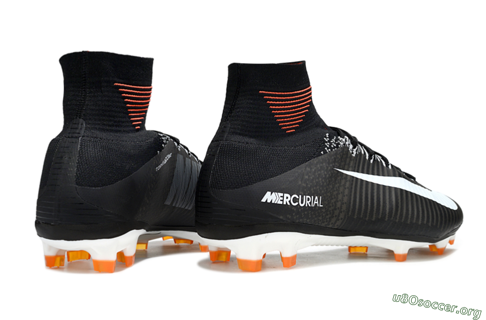 Nike Zoom Mercurial Superfly 5 Elite FG Football Boots - Black/White/Red 6
