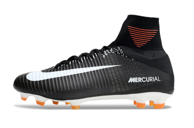 Nike Zoom Mercurial Superfly 5 Elite FG Football Boots - Black/White/Red