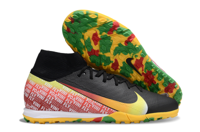 Nike Air Zoom Mercurial Superfly 10 Elite TF Football Shoes - Black/Yellow/Red