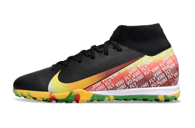 Nike Air Zoom Mercurial Superfly 10 Elite TF Football Shoes - Black/Yellow/Red