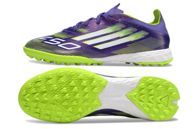 Adidas F50 Pro TF Football Shoes - Purple/Silver/Yellow