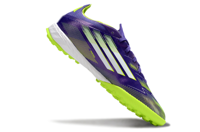 Adidas F50 Pro TF Football Shoes - Purple/Silver/Yellow