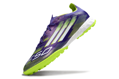 Adidas F50 Pro TF Football Shoes - Purple/Silver/Yellow