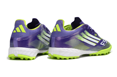 Adidas F50 Pro TF Football Shoes - Purple/Silver/Yellow