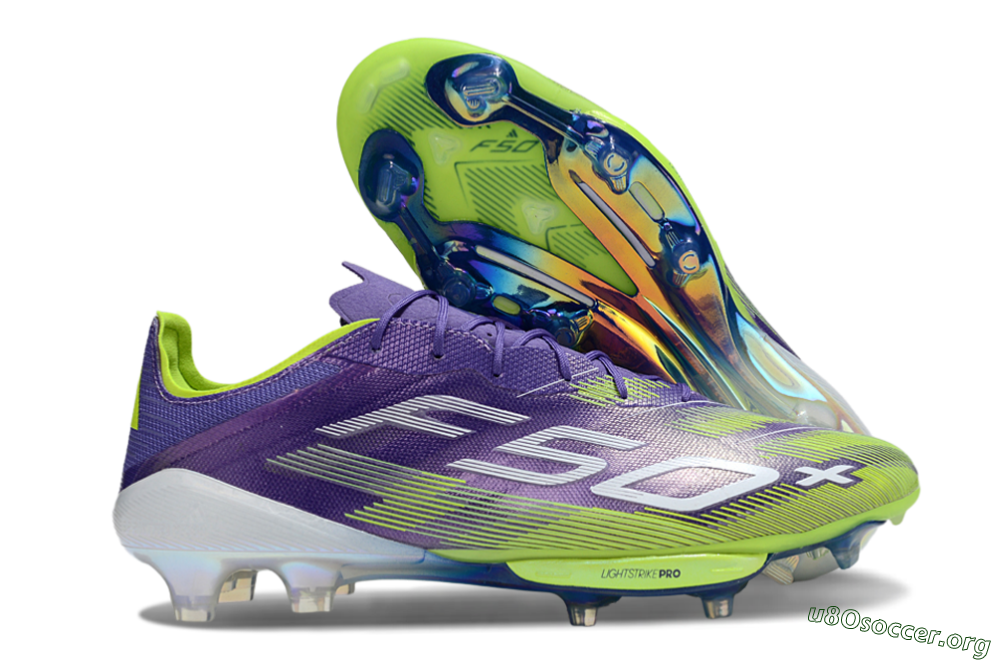 Adidas F50+ Elite Lightstrike Pro FG Football Boots - Purple/Yellow/White 2
