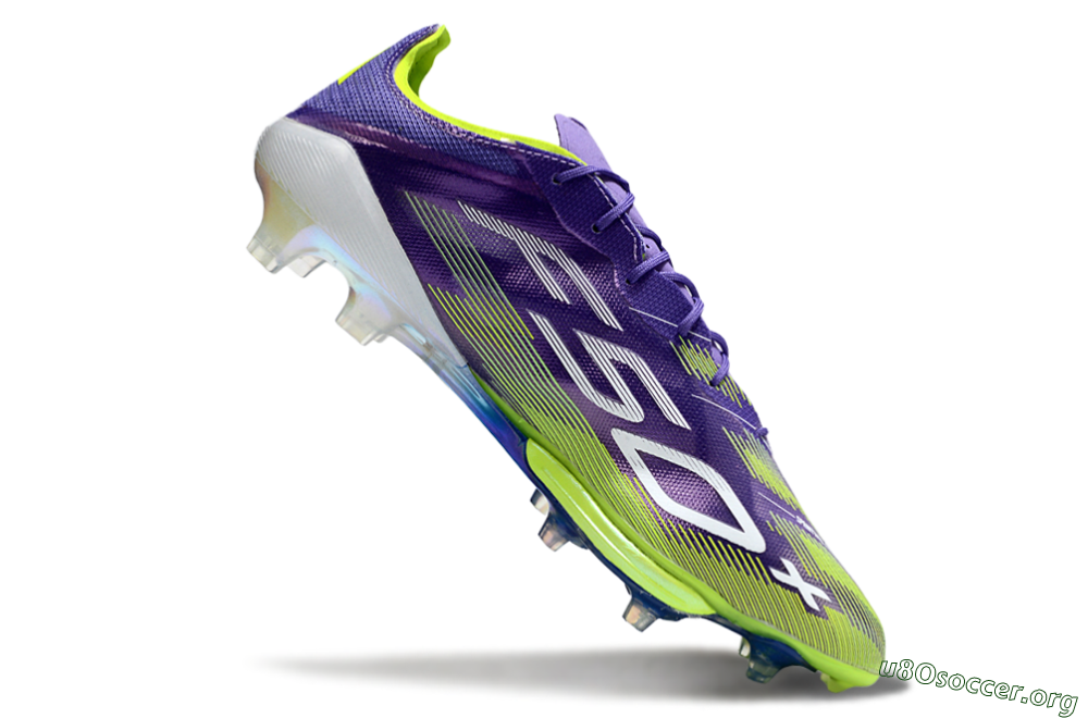 Adidas F50+ Elite Lightstrike Pro FG Football Boots - Purple/Yellow/White 4