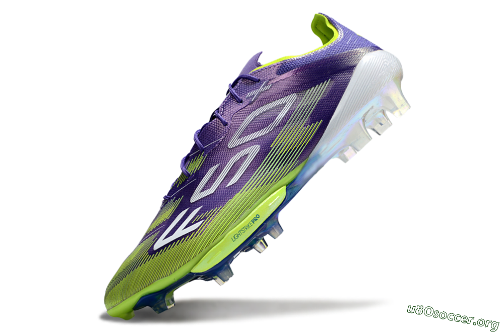 Adidas F50+ Elite Lightstrike Pro FG Football Boots - Purple/Yellow/White 5