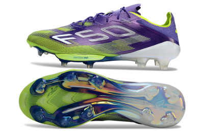 Adidas F50+ Elite Lightstrike Pro FG Football Boots - Purple/Yellow/White