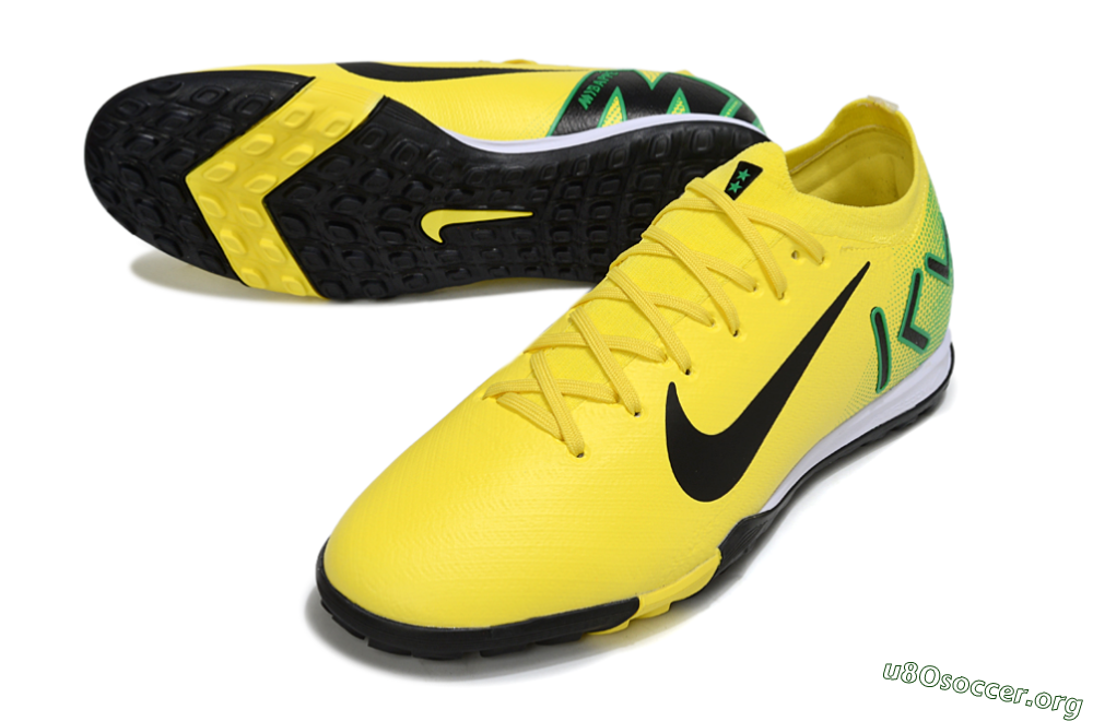 Nike Air Zoom Mercurial Vapor 16 Elite TF Football Shoes - Yellow/Black/Green 0