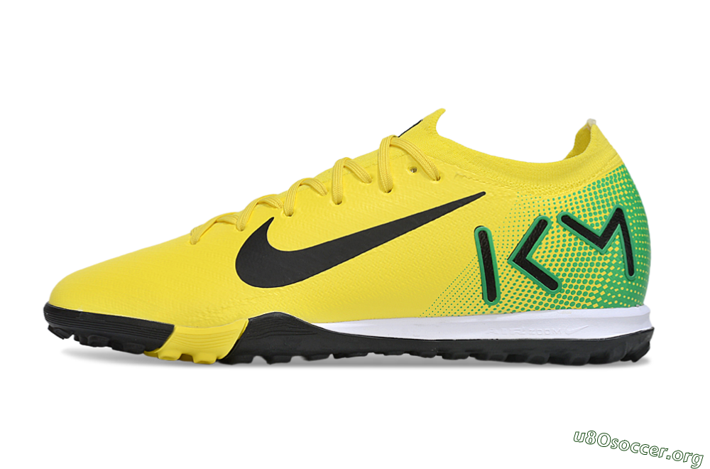 Nike Air Zoom Mercurial Vapor 16 Elite TF Football Shoes - Yellow/Black/Green 3