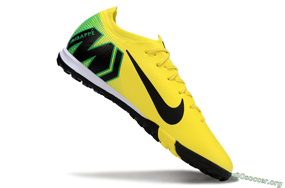 Nike Air Zoom Mercurial Vapor 16 Elite TF Football Shoes - Yellow/Black/Green 4