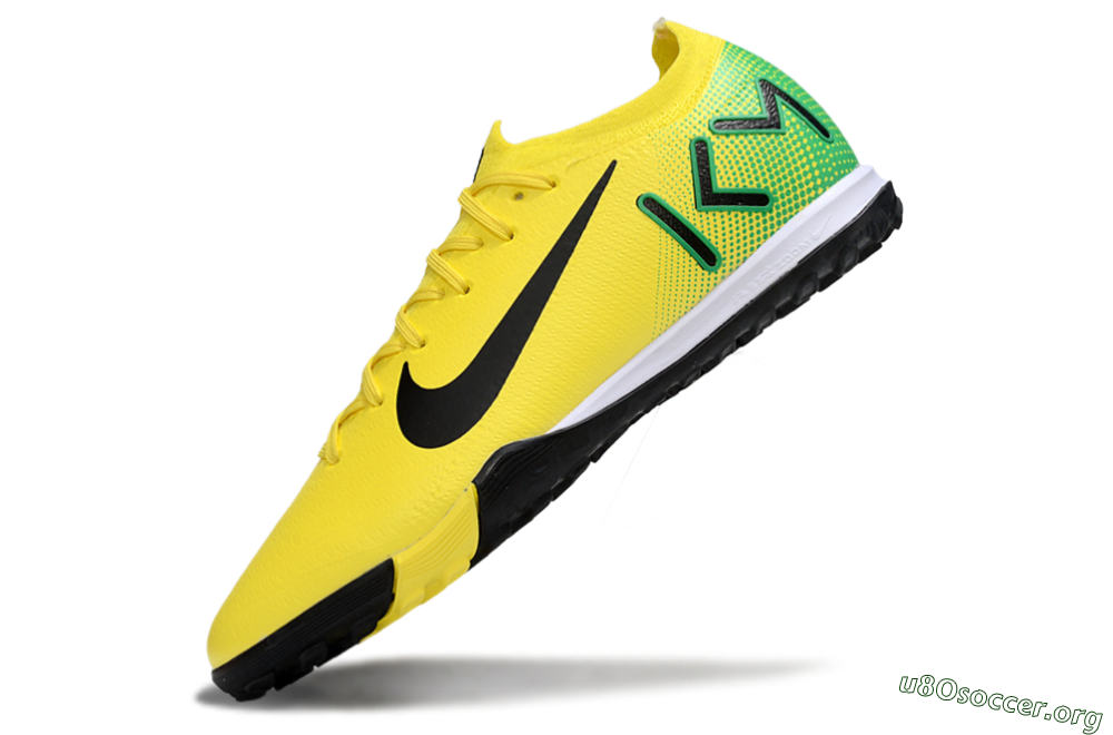 Nike Air Zoom Mercurial Vapor 16 Elite TF Football Shoes - Yellow/Black/Green 5