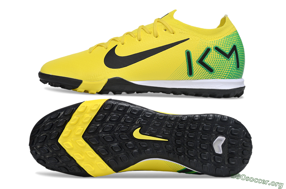 Nike Air Zoom Mercurial Vapor 16 Elite TF Football Shoes - Yellow/Black/Green 1