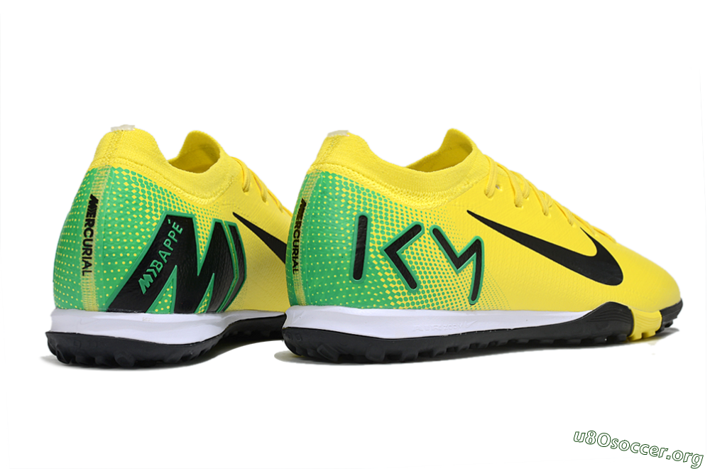 Nike Air Zoom Mercurial Vapor 16 Elite TF Football Shoes - Yellow/Black/Green 6