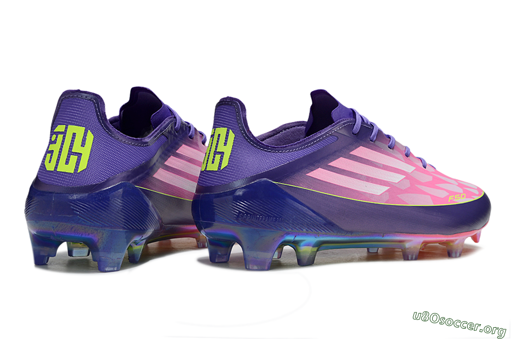Adidas F50 Elite FG Football Boots - Pink/Blue/Yellow 6