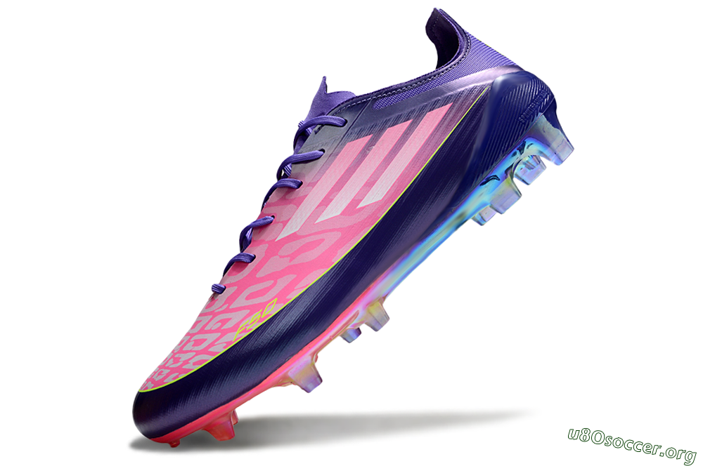 Adidas F50 Elite FG Football Boots - Pink/Blue/Yellow 5