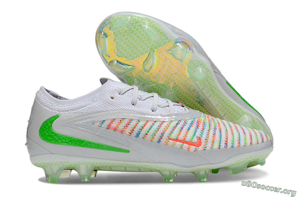 Nike Phantom 6 Elite FG Football Boots - White/Red/Yellow 2