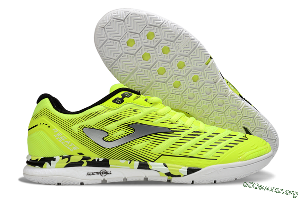 Joma Top Flex IC Football Shoes - Yellow/Silver/Black 2
