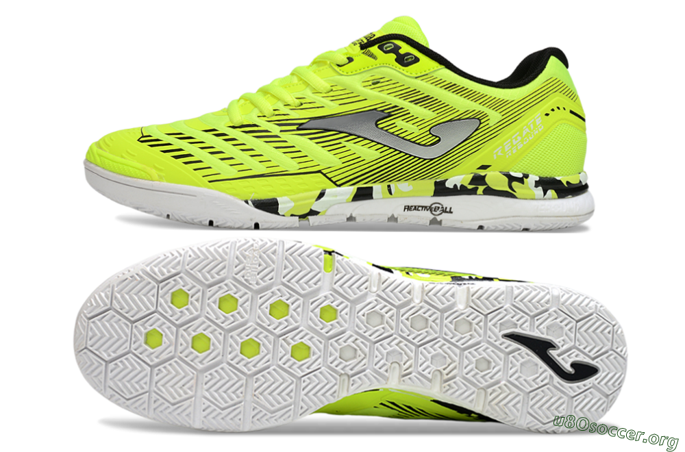 Joma Top Flex IC Football Shoes - Yellow/Silver/Black 1
