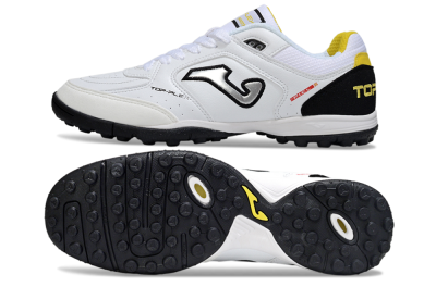 Joma Top Flex TF Football Shoes - White/Silver/Black