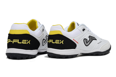 Joma Top Flex TF Football Shoes - White/Silver/Black