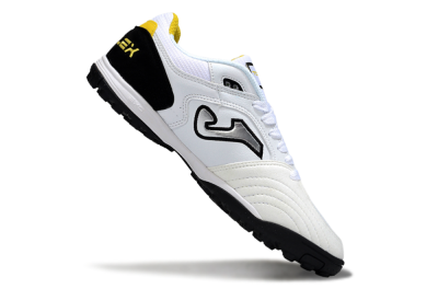 Joma Top Flex TF Football Shoes - White/Silver/Black
