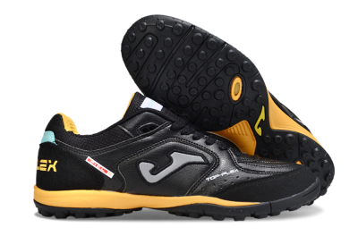 Joma Top Flex TF Football Shoes - Black/Grey/Yellow