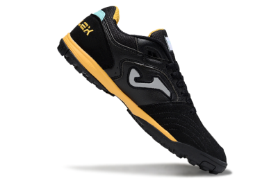 Joma Top Flex TF Football Shoes - Black/Grey/Yellow