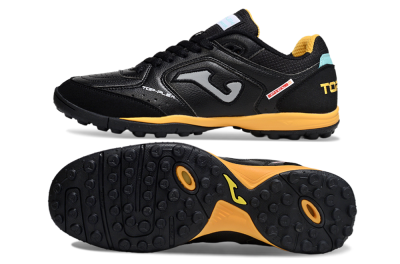 Joma Top Flex TF Football Shoes - Black/Grey/Yellow