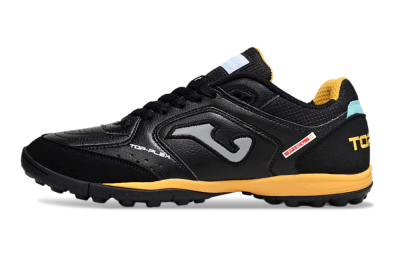 Joma Top Flex TF Football Shoes - Black/Grey/Yellow