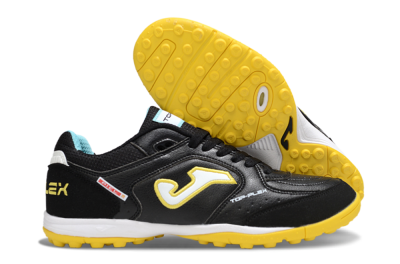 Joma Top Flex TF Football Shoes - Black/White/Yellow