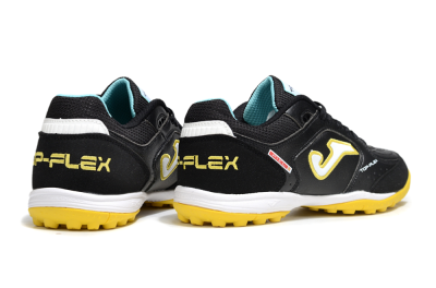 Joma Top Flex TF Football Shoes - Black/White/Yellow