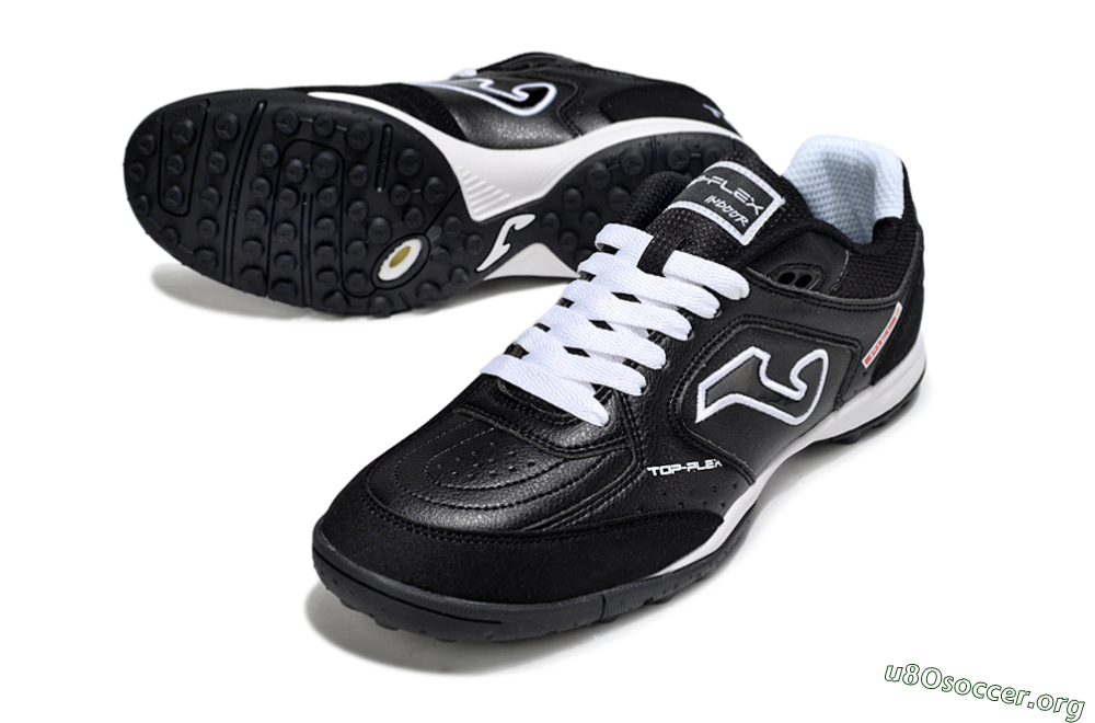 Joma Top Flex TF Football Shoes - Black/White/Red 0