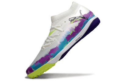 Puma Future 8 Ultimate TF Football Shoes - White/Purple/Blue