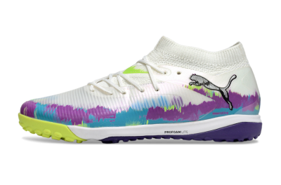 Puma Future 8 Ultimate TF Football Shoes - White/Purple/Blue