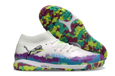 Puma Future 8 Ultimate TF Football Shoes - White/Purple/Blue