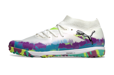 Puma Future 8 Ultimate TF Football Shoes - White/Purple/Blue
