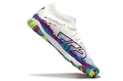Puma Future 8 Ultimate TF Football Shoes - White/Purple/Blue